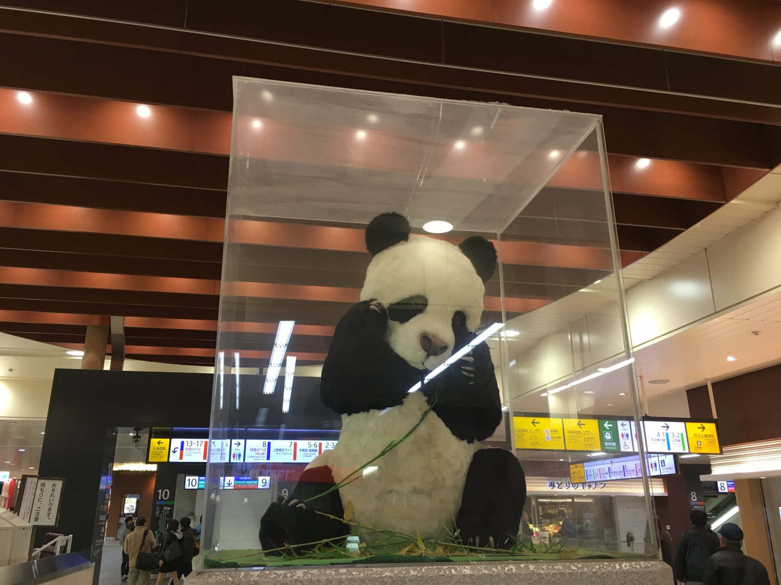 上野駅のパンダ